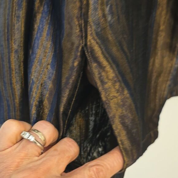 CARLESLE vintage open front stripped jacket size 10 - Picture 4 of 9